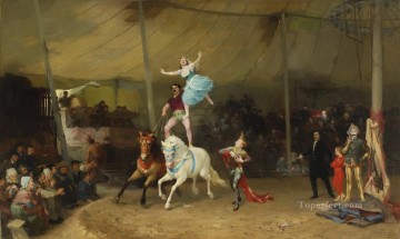  circo Obras - UN CIRQUE EN PROVINCE EL CIRCO AMERICANO EN FRANCIA Frederick Arthur Bridgman